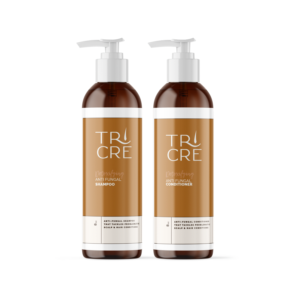 TRI CRE DETOXIFYING ANTI FUNGAL SHAMPOO/ CONDITIONER 8 Oz.